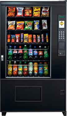 Black Vending Machine