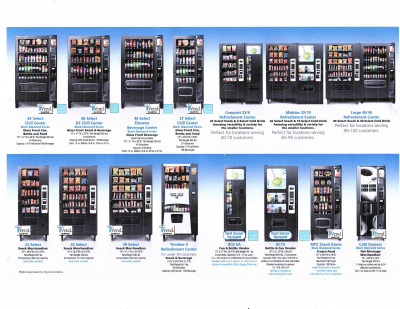 TSA Federal Full Line Vending Machines